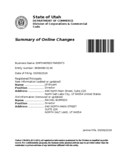 First page of the held copy