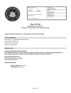 First page of the held copy