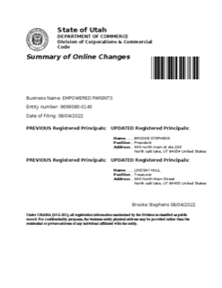 First page of the held copy